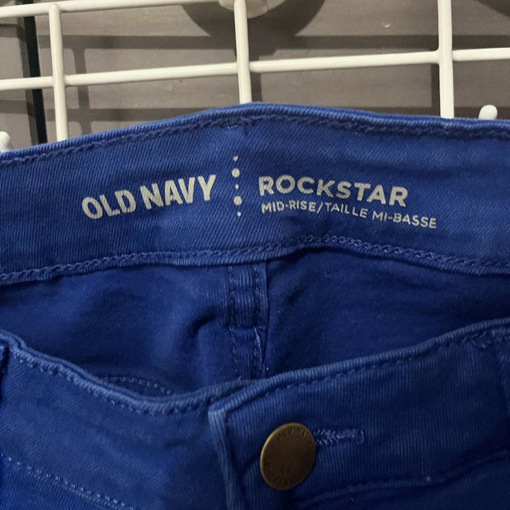 Old navy blue jeans